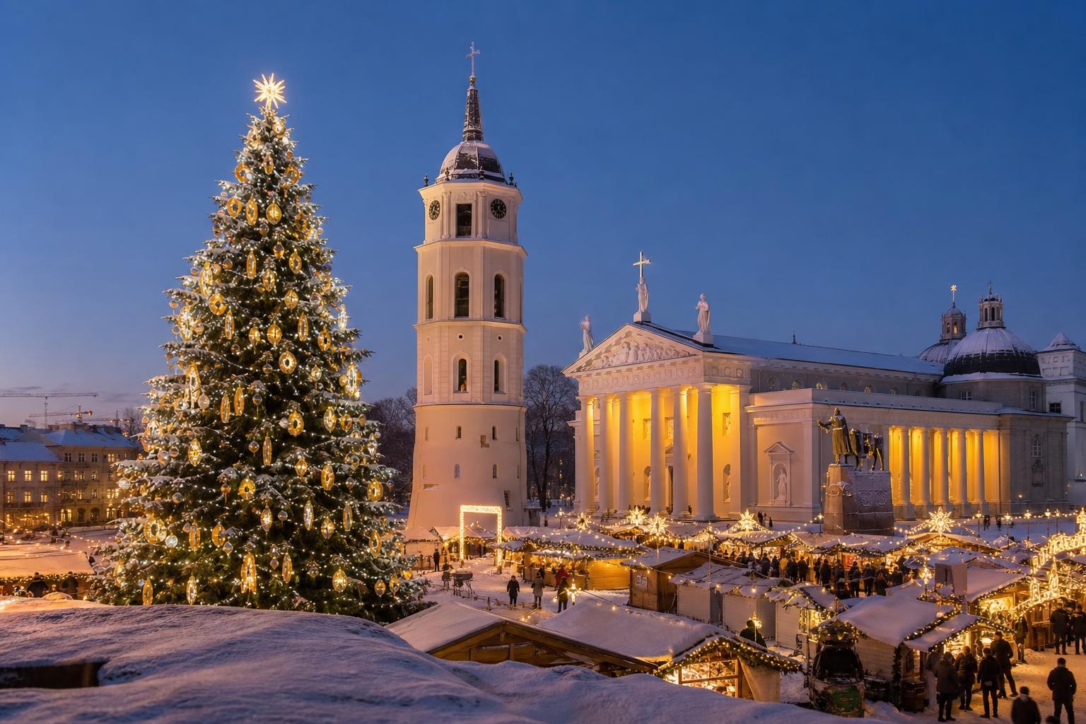 Vilnius Christmas Market destination — private transfers